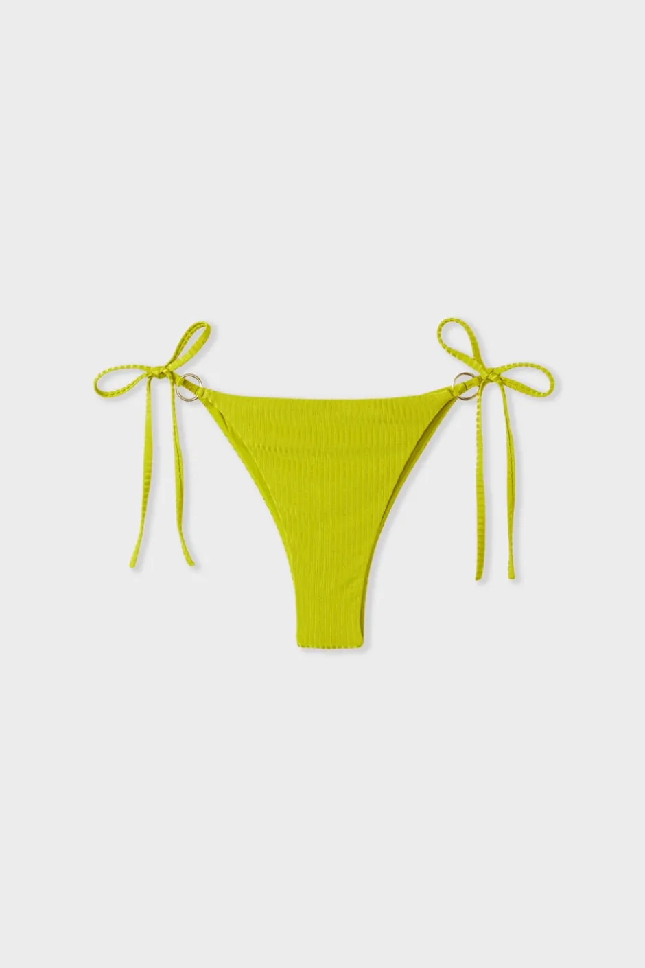 ETAM Anudadas|Brasileñas|Braguita brasileña de bikini con lazos AMARILLO ÁCIDO