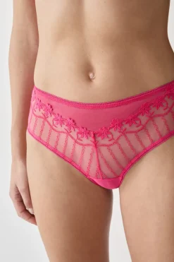 ETAM Brasileña|Braguita brasileña de tul bordado FUCSIA
