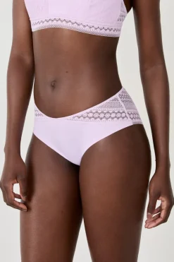 ETAM Braguitas Encaje|Culotte|Braguita con encaje LILA