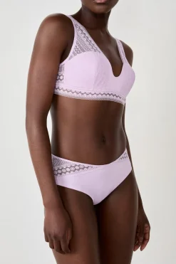 ETAM Braguitas Encaje|Culotte|Braguita con encaje LILA