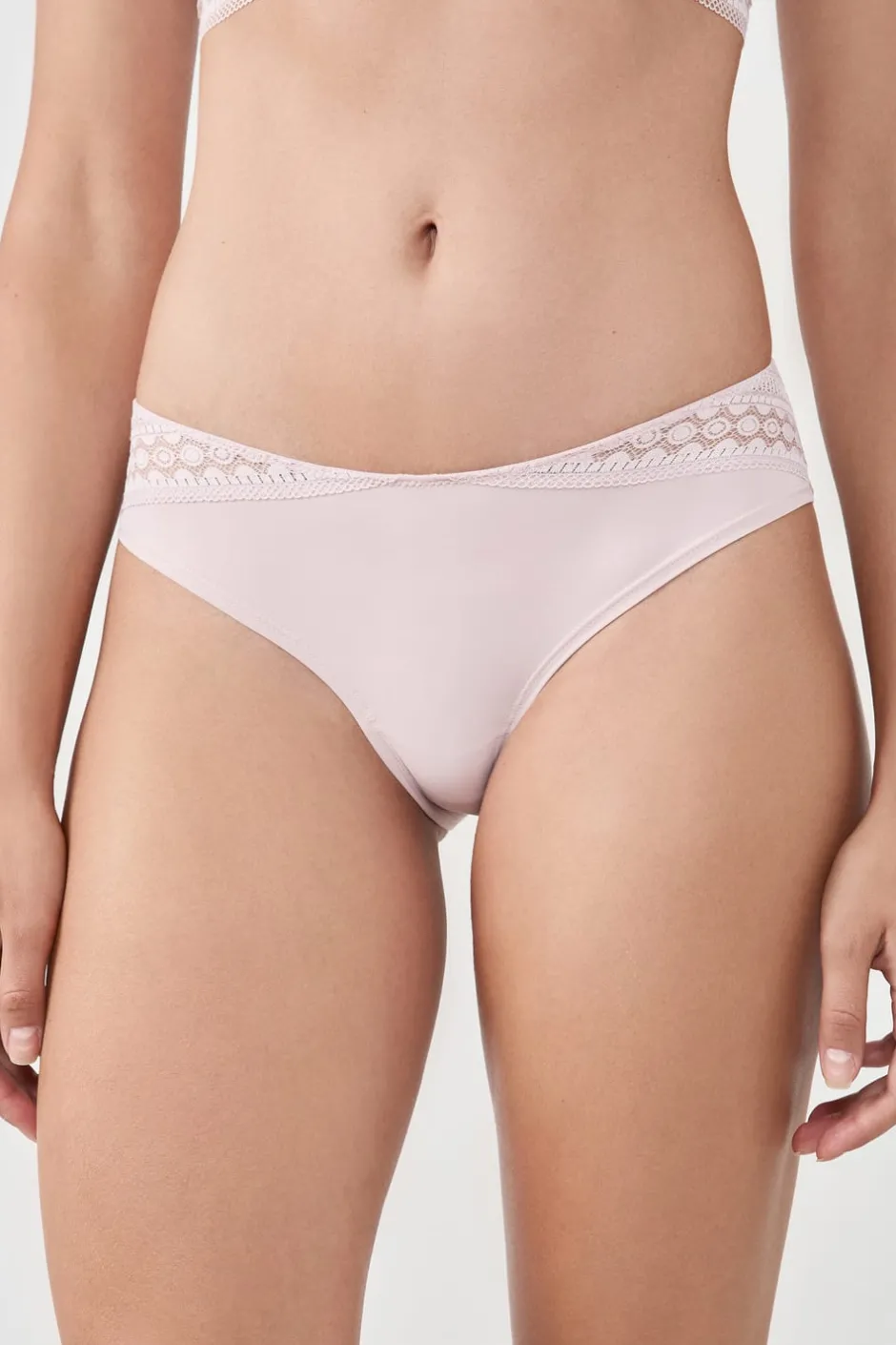 ETAM Braguitas Encaje|Culotte|Braguita culotte con detalle de encaje ROSA EMPOLVADO