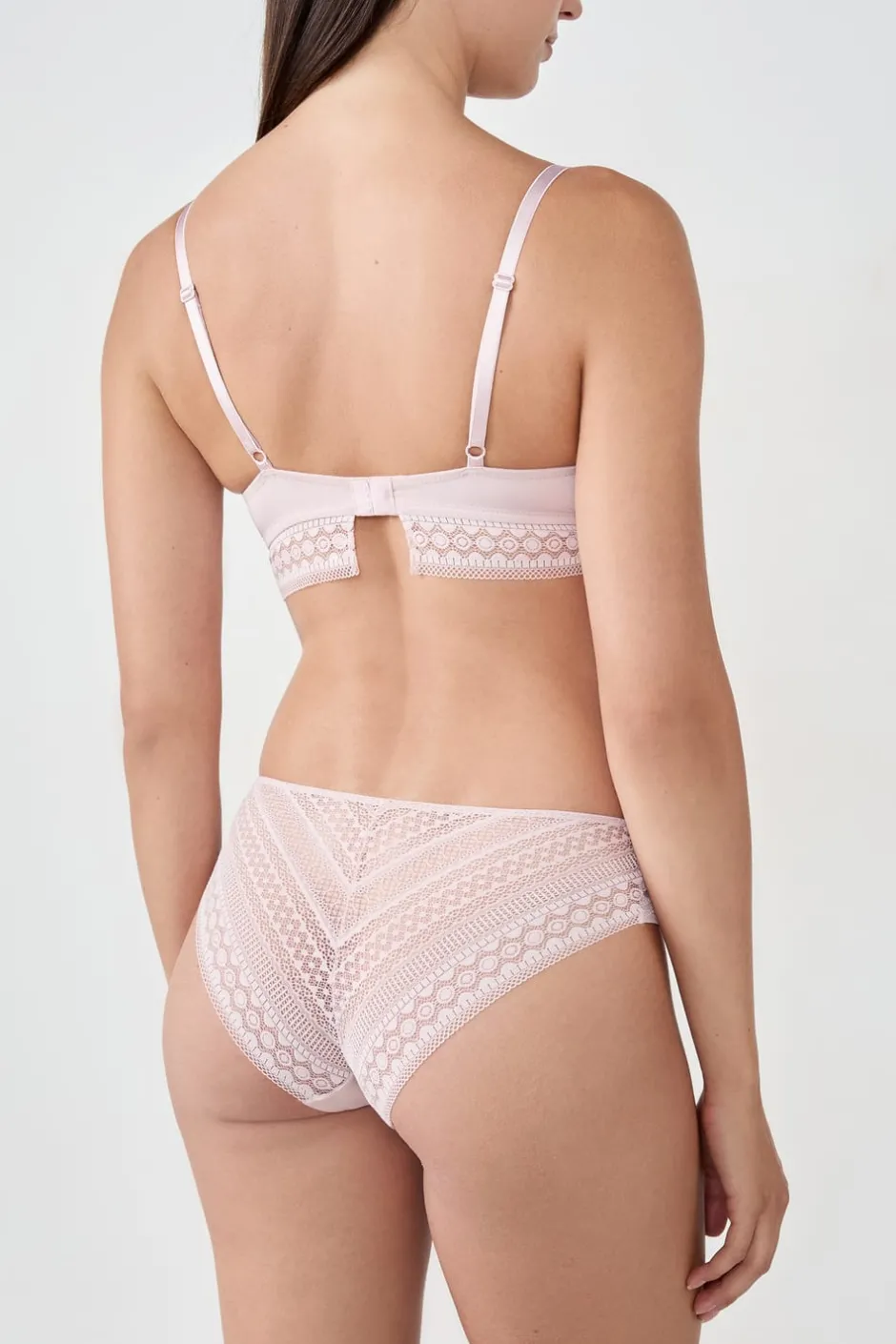 ETAM Braguitas Encaje|Culotte|Braguita culotte con detalle de encaje ROSA EMPOLVADO
