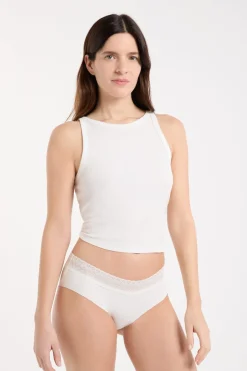 ETAM Culotte|Braguitas Party|Braguita culotte de algodón sin costuras BLANCO