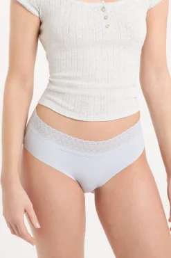 ETAM Culotte|Braguitas Party|Braguita culotte de algodón sin costuras GRIS CLARO