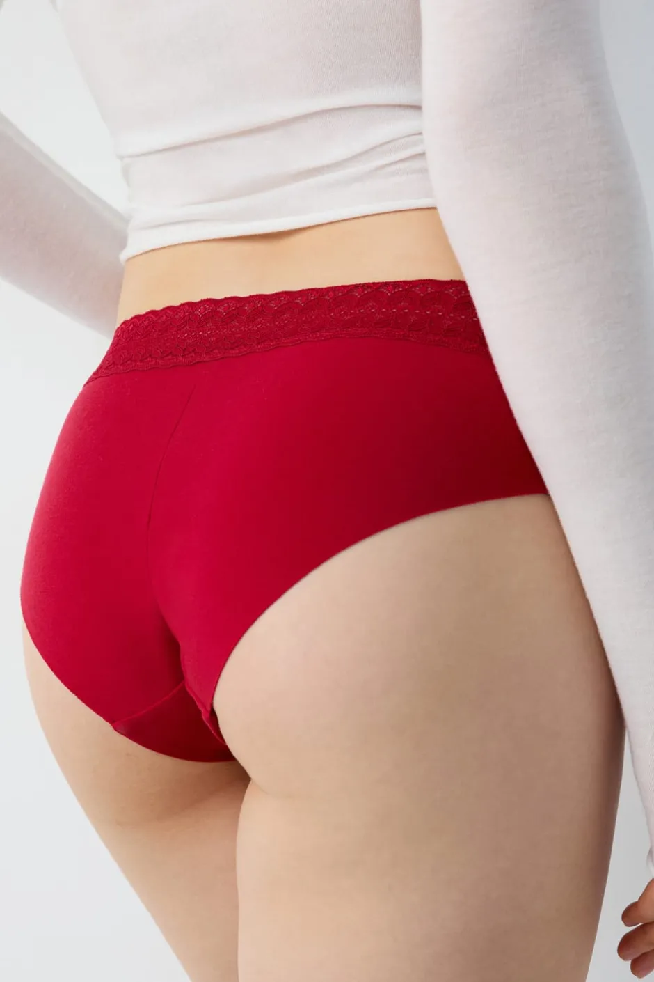 ETAM Culotte|Braguita culotte de algodón sin costuras CARDINAL