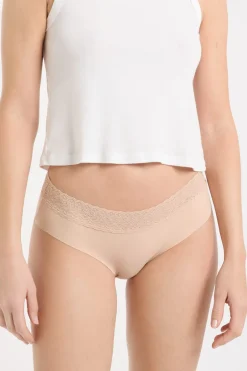 ETAM Culotte|Braguitas Party|Braguita culotte de algodón sin costuras ARENA