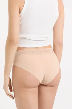 ETAM Culotte|Braguitas Party|Braguita culotte de algodón sin costuras ARENA