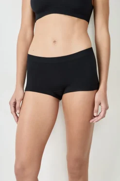 ETAM Culotte|Braguita culotte de canalé NEGRO