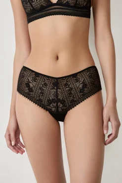 ETAM Braguitas Encaje|Culotte|Braguita culotte de encaje NEGRO