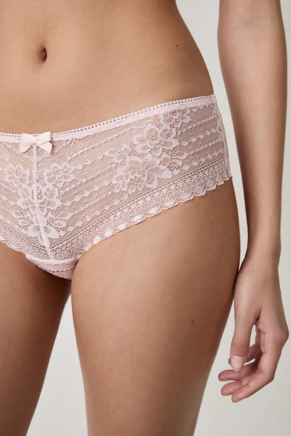 ETAM Braguitas Encaje|Culotte|Braguita culotte de encaje ROSA CLARO