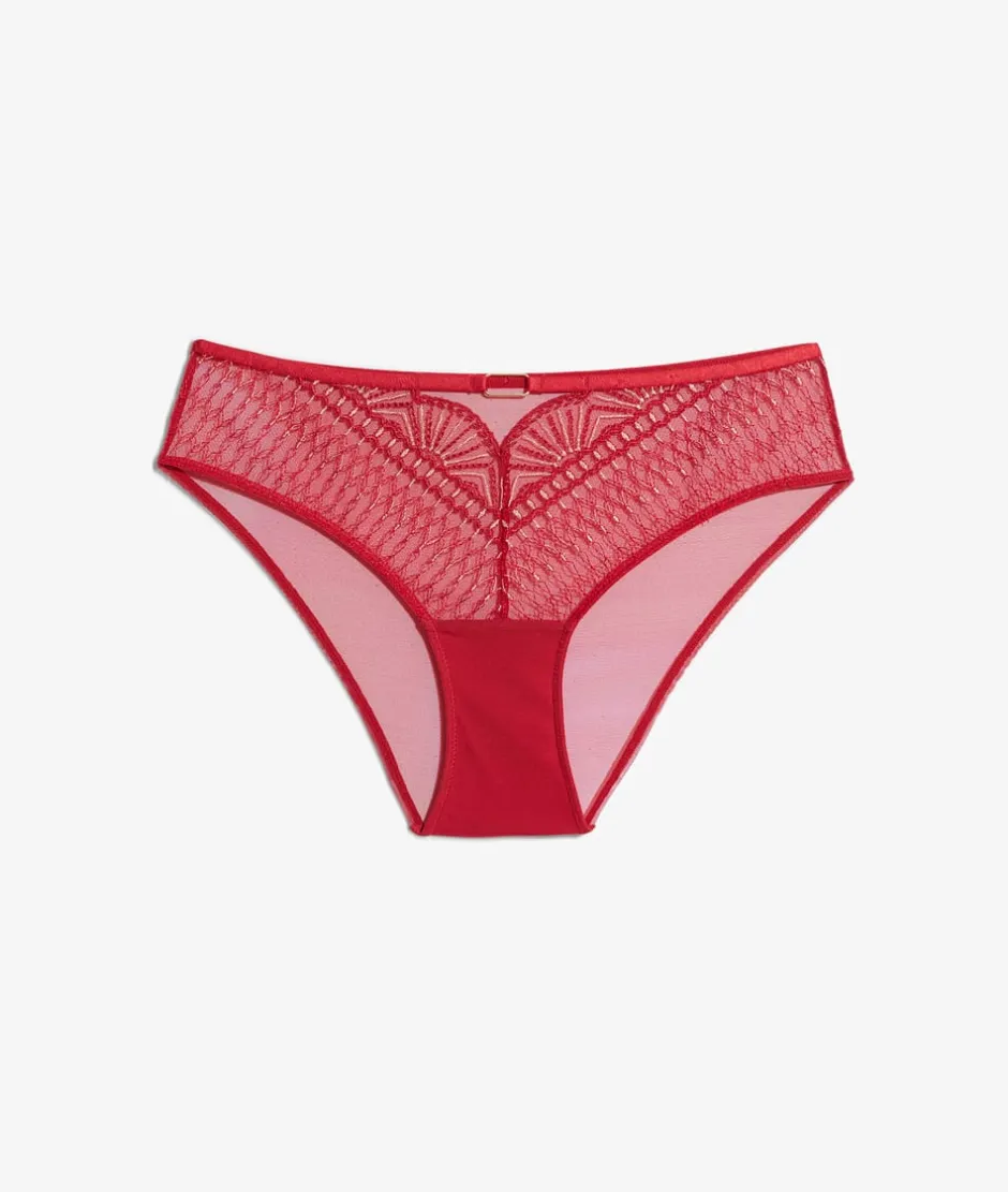 ETAM Culotte|Braguitas Encaje|Braguita culotte de encaje ROJO