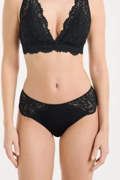 ETAM Braguitas Encaje|Culotte|Braguita culotte de encaje NEGRO