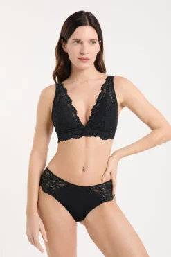 ETAM Braguitas Encaje|Culotte|Braguita culotte de encaje NEGRO
