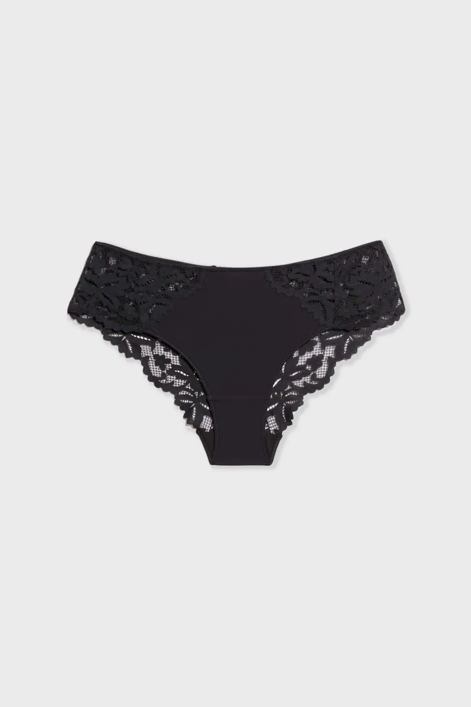 ETAM Braguitas Encaje|Culotte|Braguita culotte de encaje NEGRO