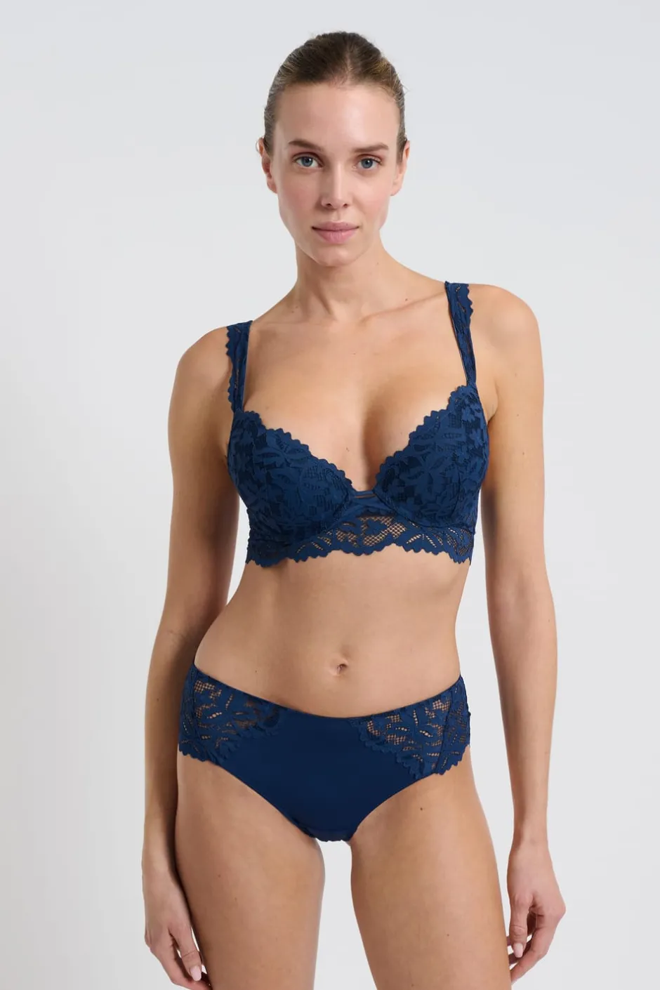 ETAM Braguitas Encaje|Culotte|Braguita culotte de encaje MARINO