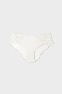 ETAM Braguitas Novias|Braguitas Encaje|Braguita culotte de encaje CRUDO