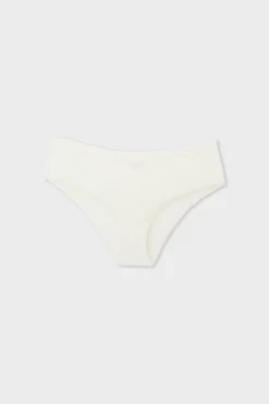 ETAM Culotte|Braguitas Party|Braguita culotte de microfibra con detalle de encaje BLANCO