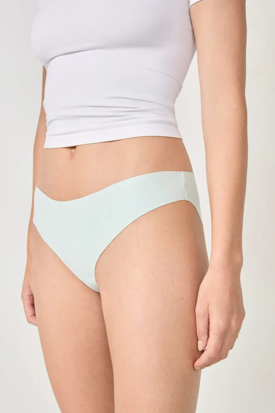 ETAM Braguita|Braguita de algodón sin costuras CELADÓN