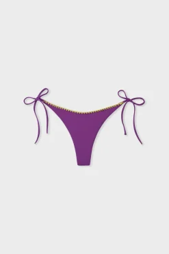 ETAM Anudadas|Brasileñas|Braguita de bikini brasileña con lazada CIRUELA