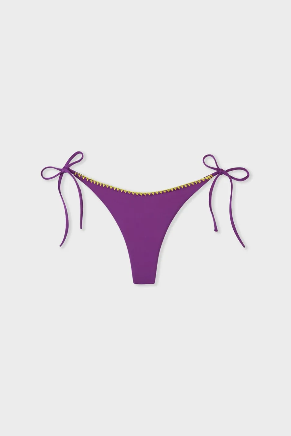 ETAM Anudadas|Brasileñas|Braguita de bikini brasileña con lazada CIRUELA