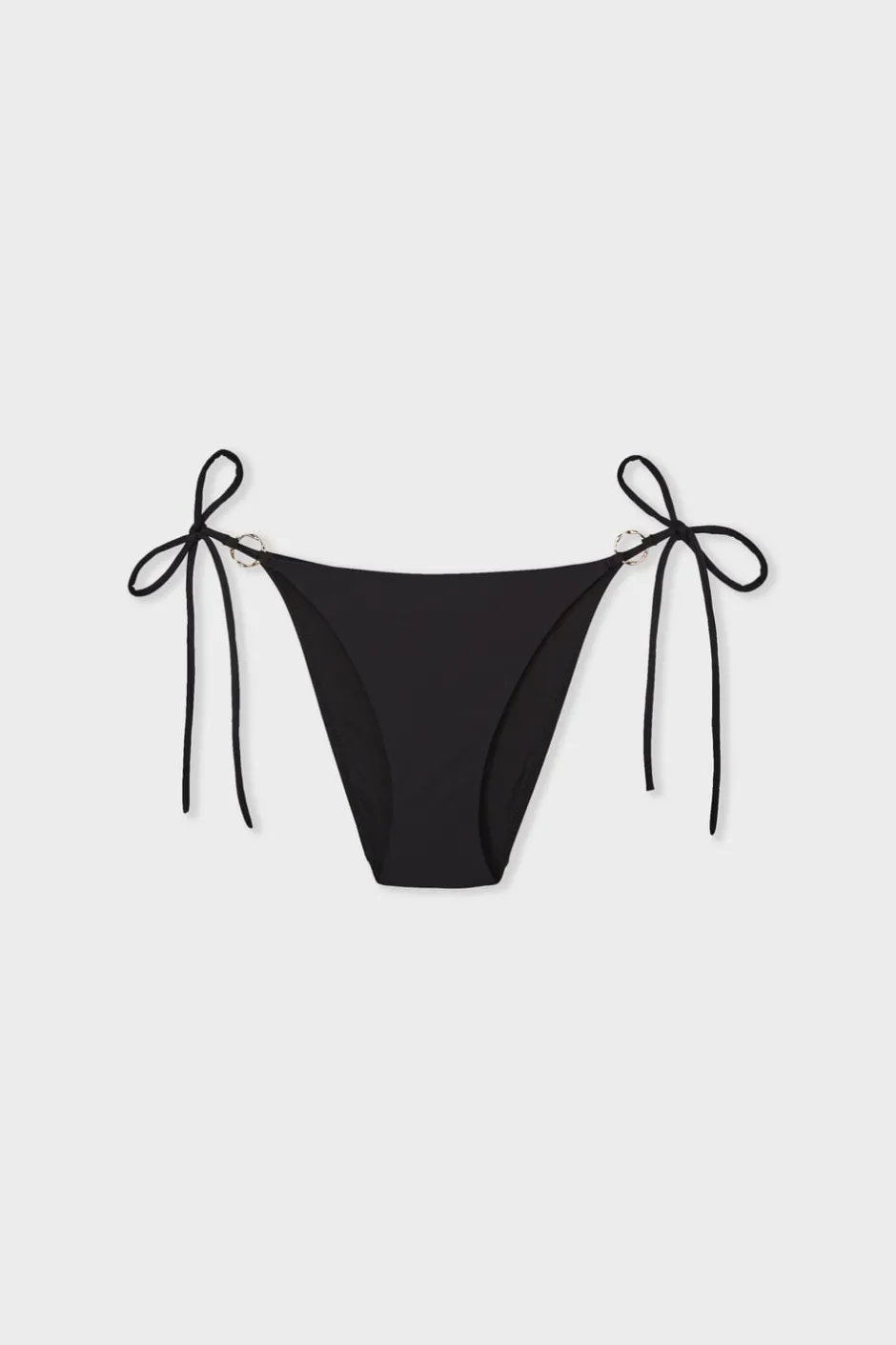 ETAM Anudadas|Bikini|Braguita de bikini brasileña anudada NEGRO