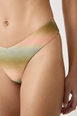 ETAM High Leg|Brasileñas|Braguita de bikini brasileña brillante tiro alto ESTAMPADO
