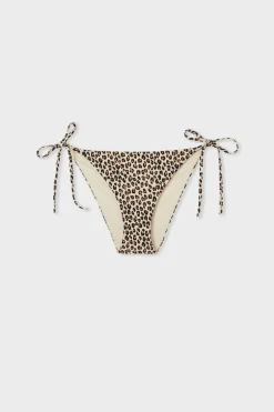 ETAM Anudadas|Bikini|Braguita de bikini con lazada y de leopardo ESTAMPADO