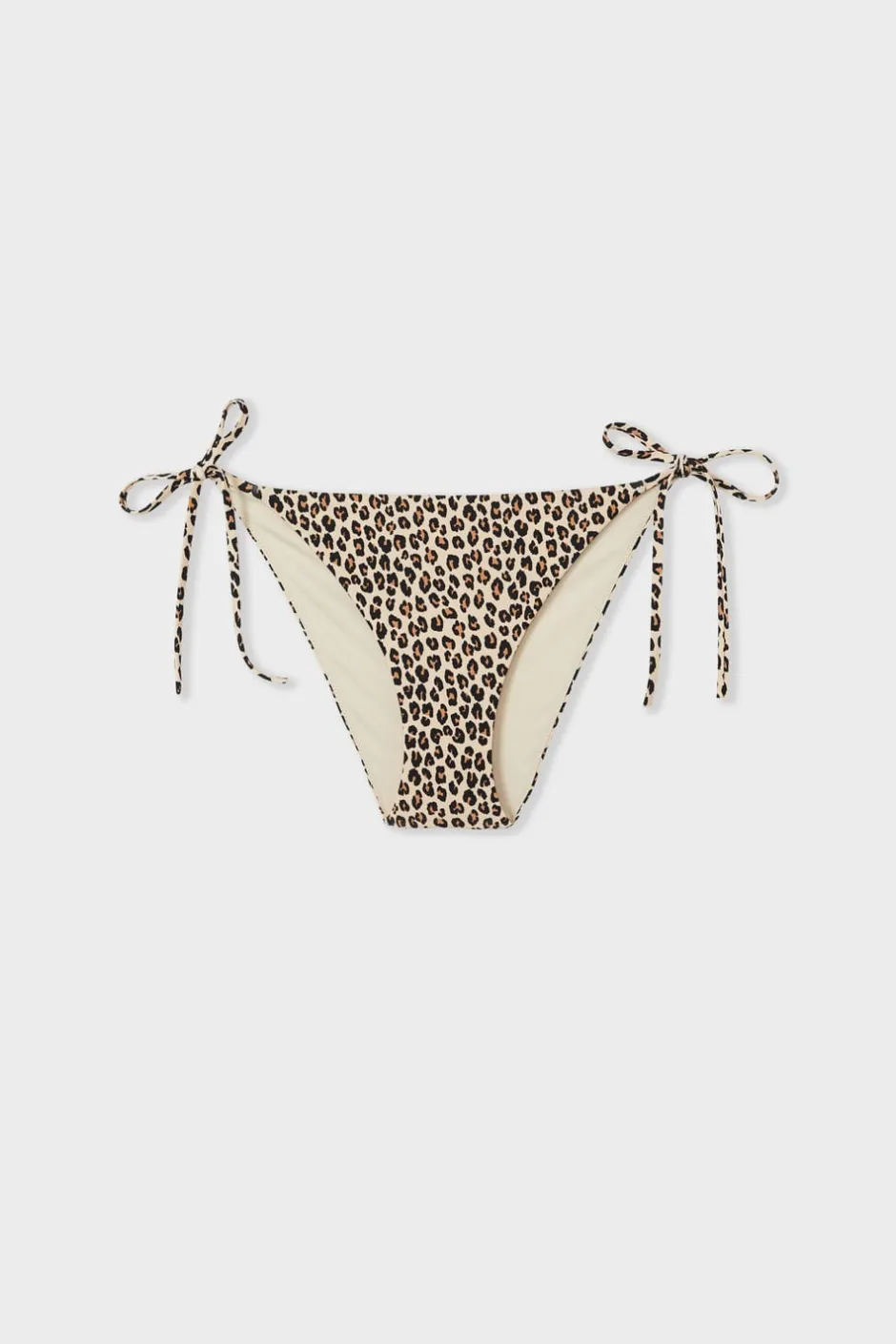 ETAM Anudadas|Bikini|Braguita de bikini con lazada y de leopardo ESTAMPADO