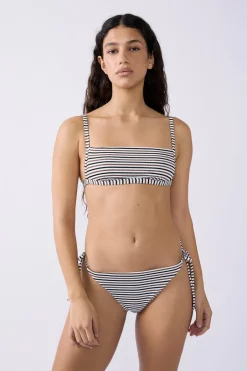 ETAM Anudadas|Bikini|Braguita de bikini con rayas y lazada MULTICOLOR
