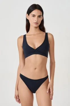 ETAM Braguita|Braguita de bikini de algodón NEGRO