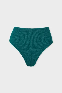 ETAM Bikini|Talle Alto|Braguita de bikini de talle alto en tejido elástico VERDE