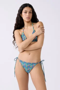 ETAM Anudadas|Braguita de bikini lazada brillante ESTAMPADO