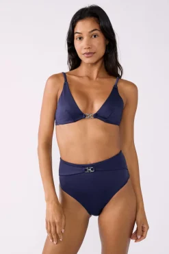 ETAM Bikini|Talle Alto|Braguita de bikini talle alto detalle joya ESTAMPADO NOCHE