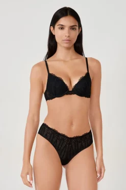 ETAM Braguitas Encaje|Brasileña|Braguita de encaje NEGRO