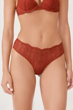 ETAM Braguitas Encaje|Brasileña|Braguita de encaje MARRÓN