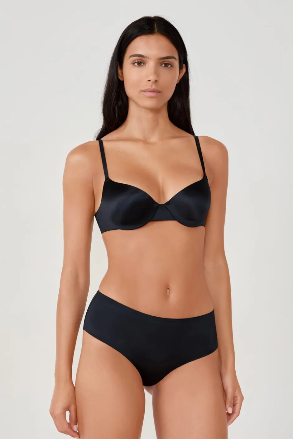ETAM Braguitas Invisibles|Culotte|Braguita de microfibra NEGRO
