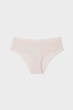 ETAM Culotte|Braguita de microfibra con detalles de encaje MELOCOT&Oacute;N