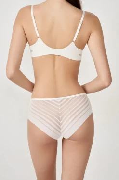 ETAM Braguitas Invisibles|Culotte|Braguita de microfibra satinada BEIGE