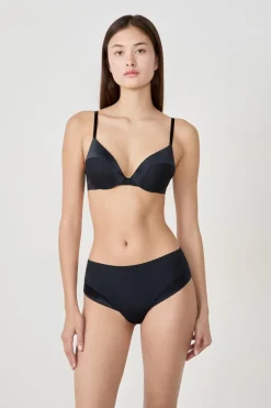 ETAM Braguitas Invisibles|Novedades Braguitas|Braguita de microfibra satinada NEGRO