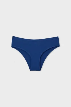 ETAM Brasileña|Braguita hipster de algodón orgánico elástico MARINO