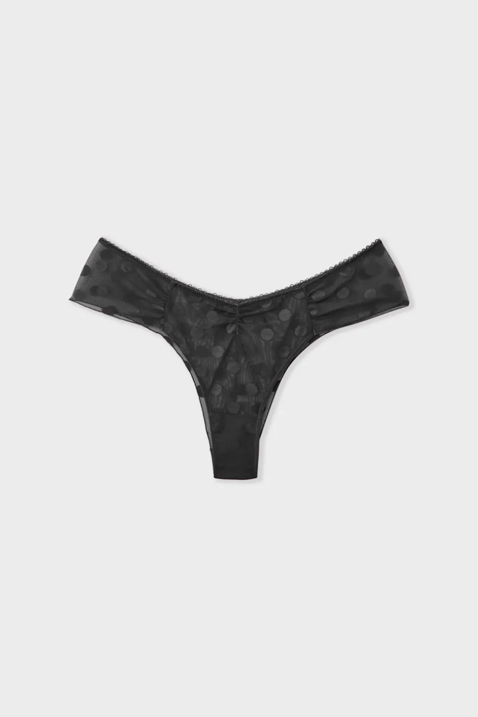 ETAM Braguitas Sexy|Brasileña|Braguita hipster de tul NEGRO