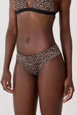 ETAM Brasileña|Braguita hipster de tul leopardo NEGRO