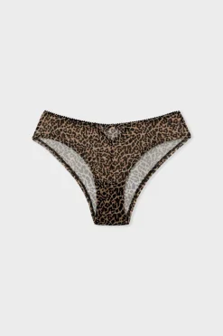 ETAM Brasileña|Braguita hipster de tul leopardo NEGRO