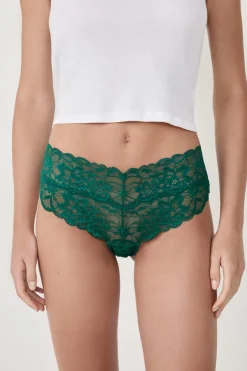 ETAM Brasileña|Braguitas Encaje|Braguita hipster V-shape de encaje ESMERALDA