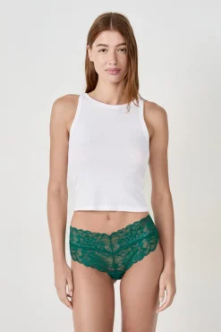 ETAM Brasileña|Braguitas Encaje|Braguita hipster V-shape de encaje ESMERALDA