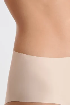 ETAM Braguitas Invisibles|Talle Alto|Braguita midi de microfibra PIEL