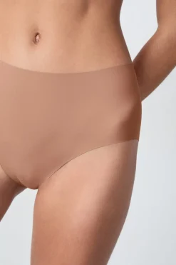 ETAM Braguitas Invisibles|Talle Alto|Braguita midi de microfibra MAQUILLAJE