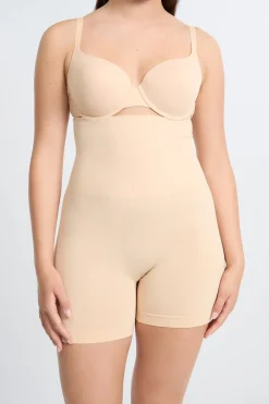 ETAM Braguitas Moldeadoras|Braguitas Invisibles|Braguita moldeadora de cintura alta - Sujeción media C.BEIGE