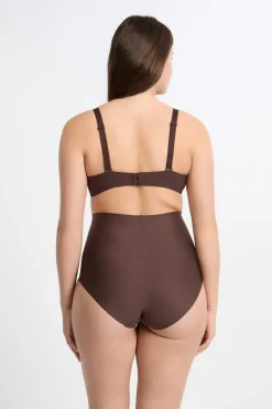 ETAM Braguitas Moldeadoras|Braguitas Invisibles|Braguita moldeadora de cintura alta - Sujeción fuerte CHOCOLATE