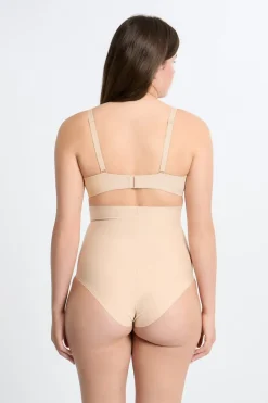 ETAM Braguitas Moldeadoras|Braguitas Invisibles|Braguita moldeadora de cintura alta - Sujeción fuerte C.BEIGE